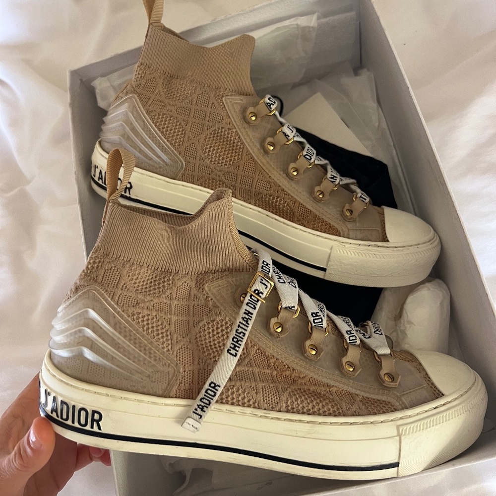 WALK'N'DIOR SNEAKER Nude Cannage Technical Mesh